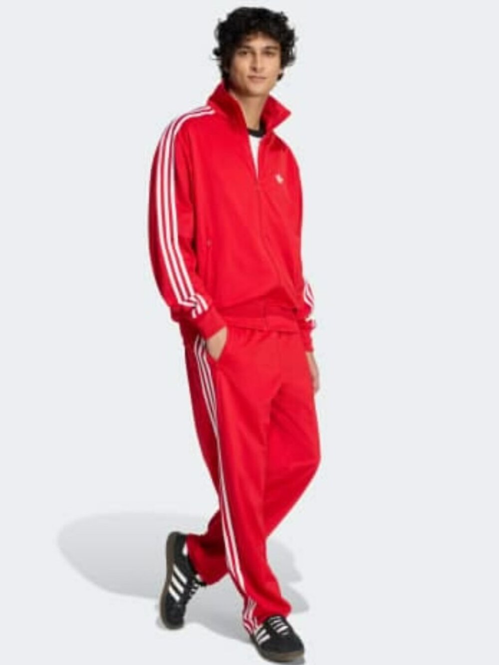Adidas Originals Men's Firebird Track Suit Jacket & Pants in Red White Size XL